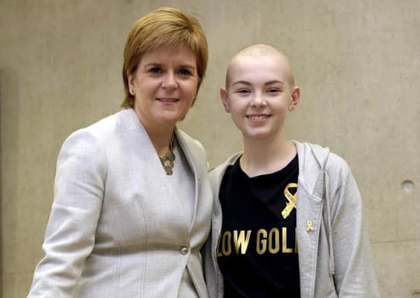 Kira Noble with First Minister Nicola Sturgeon

. Picture: Lisa Ferguson
