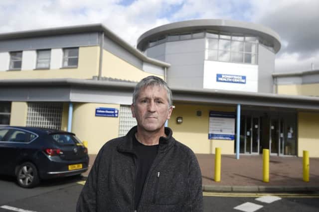 Kevin Macdonald who was 5mins late for an appointment with a doctor at Bonnyrigg Health Centre and they removed him from the register