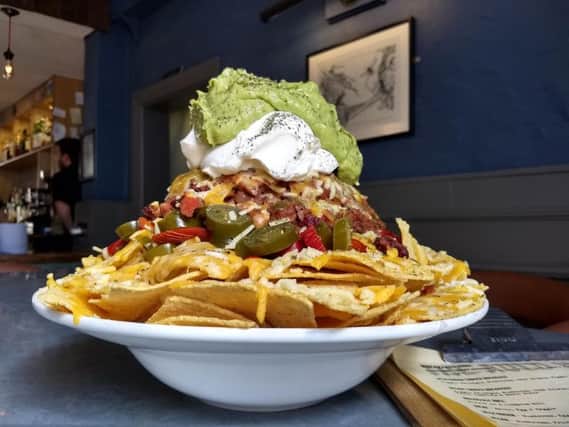 The "gigantic" nachos are served at the Auld Hoose in the city's Southside. Picture: Jonathan Winks