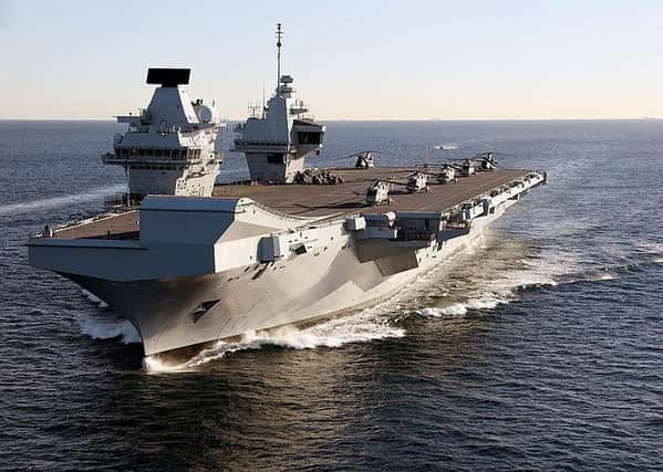 The HMS Queen Elizabeth was built in Rosyth, Fife. Picture: WikiCommons/Dave Jenkins/InfoGibraltar