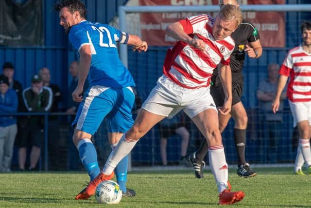 Keiran McGachie scored twice for Bonnyrigg against Dalkeith