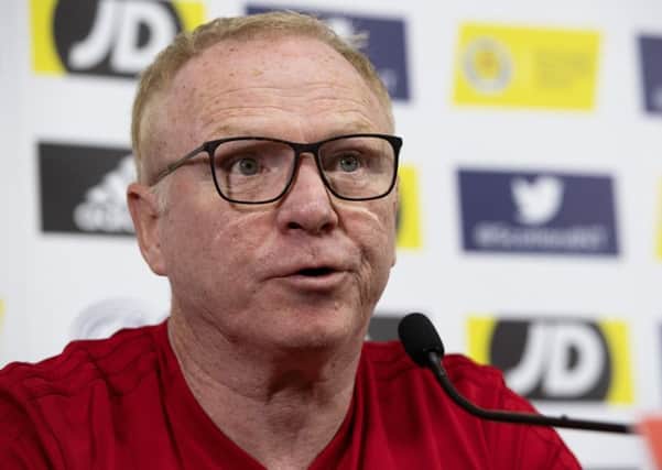 Alex McLeish believes his formation is the right one for Scotland