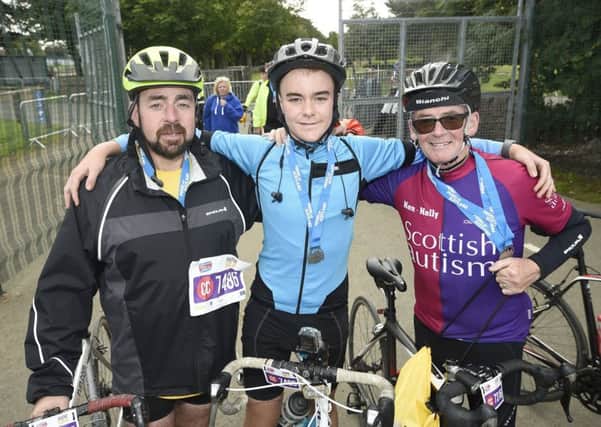 Nearly 7,000 people took part in this year's Glasgow to Edinburgh charity cycle challenge. Picture: Greg Macvean