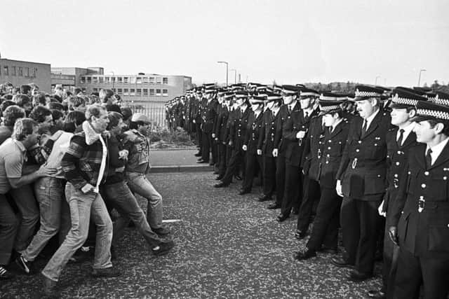 Stand-off at Bilston Glen during miners strike