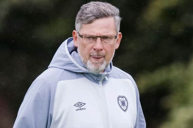 Hearts manager Craig Levein took in the game at Oriam