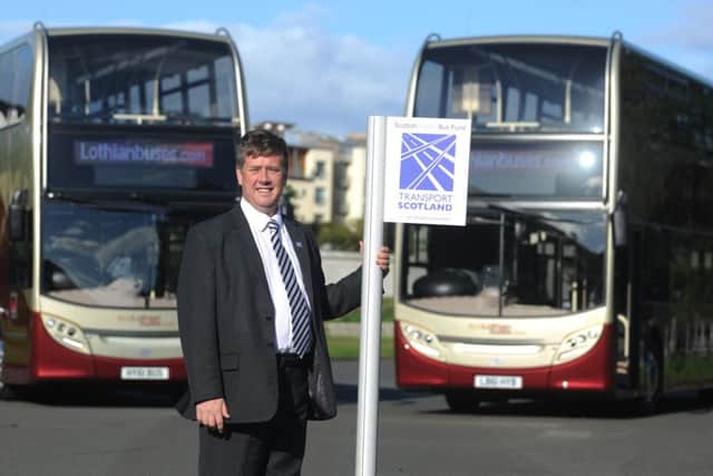 Lothian Buses launched its Â£5 million state of the art hybrid fleet in 2011 to much praise and fanfare. Picture: Neil Hanna
