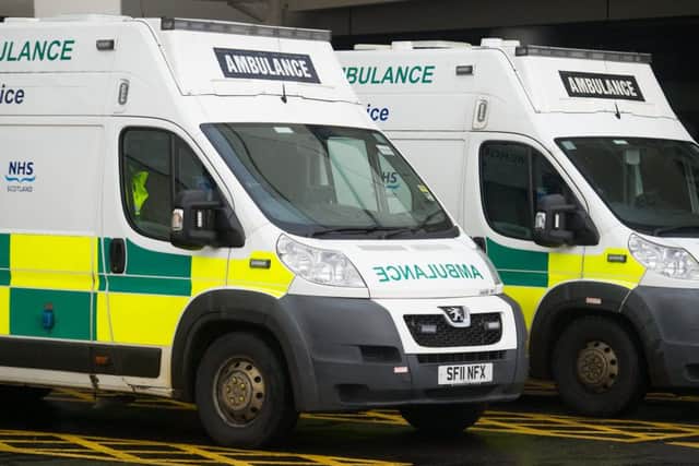An ambulance attended the scene at Princes Street this morning.