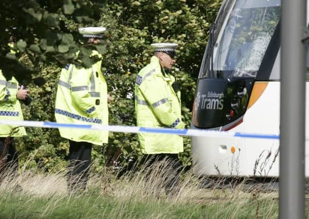 A tram accident in Saughton where a person was killed.