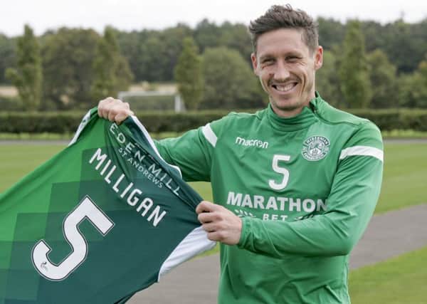 Mark Milligan can't wait to pull on a green-and-white shirt. Pic: Alistair Linford