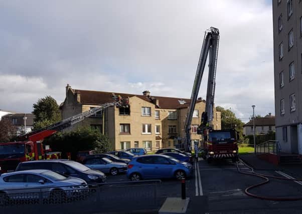 The fire broke out at property on Lochend Avenue. Picture: Megan Bryce