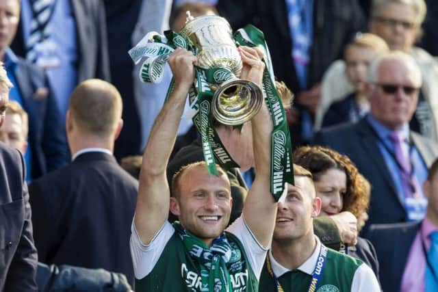 Dylan McGeouch lifted the William Hill Scottish Cup in 2016