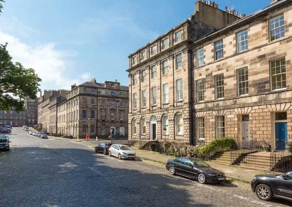 Drummond House, Drummond Place, Edinburgh
 currently for sale on Savills website for offers over Â£1,500,000