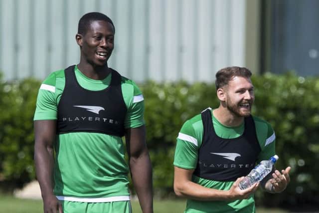 Marvin Bartley and Martin Boyle are noteworthy members of the Hibs FIFA 19 squad. Picture: SNS Group