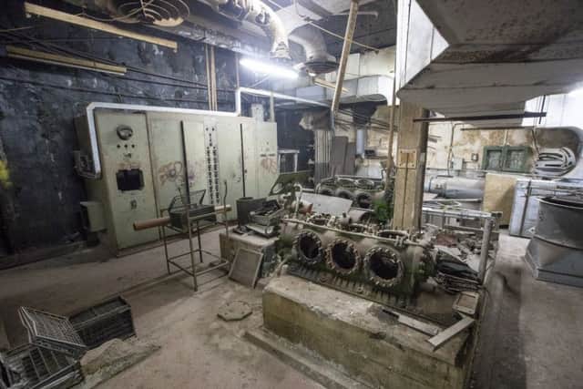 The plant room of Barnton Nuclear Bunker. Pic: SWNS