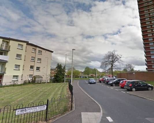 Emergency services rushed to the scene at Muirhouse View