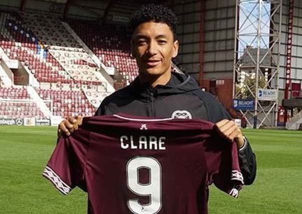 Sean Clare has signed a three-year deal with Hearts. Pic: Heart of Midlothian FC