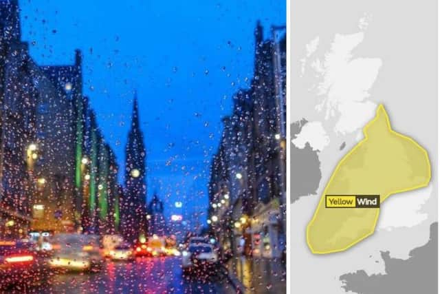 A yellow weather warning is in place for much of the UK, but not Edinburgh. Despite this,. the Capital can still expect some extreme weather