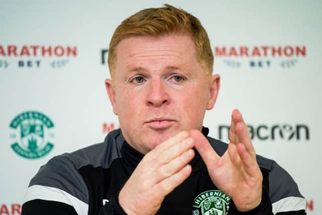 Neil Lennon donated the prize after meeting Scott Glynn at a friendly between Tranent Juniors and a Hibs XI during the summer. Picture: SNS Group