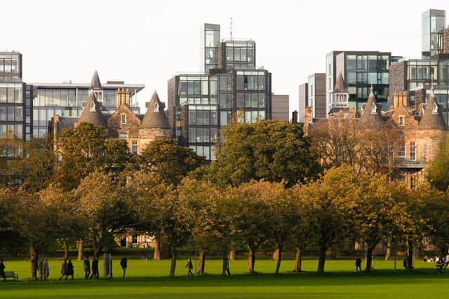 Witness appeal following a report of concern for a person in the Meadows area of Edinburgh. Picture: TSPL