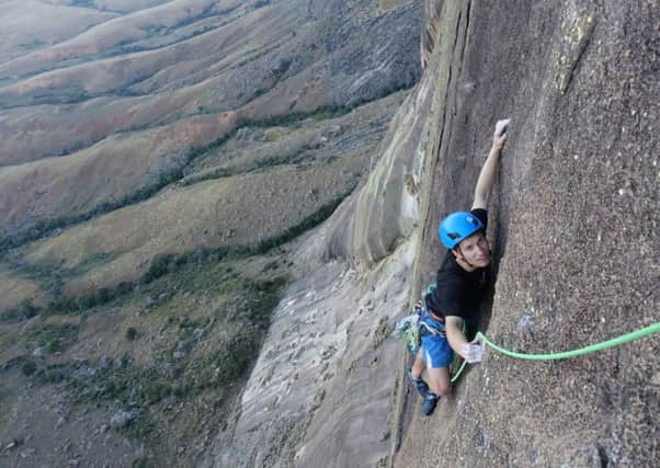 Robbie Phillips from Burdiehouse was part of a team of climbers who participated in the expeditiion.