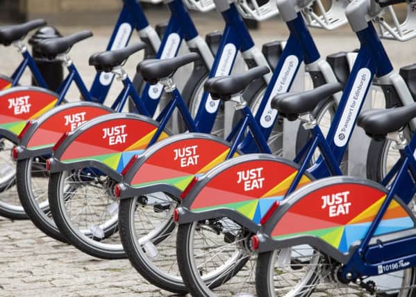 Only one location out of the first 24 for the new bike hire scheme is located in South West Edinburgh. Picture: SWNS