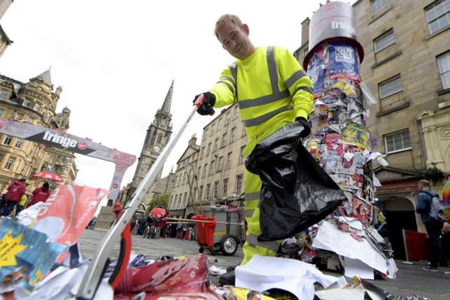 Street cleaning services could be set to suffer under plans to fight the deficit. Picture: TSPL