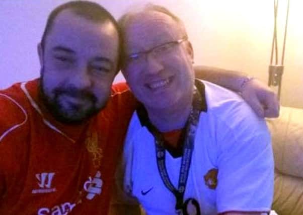 Longstone murder victim, Mark Squires (left) with his best friend Charlie Murray