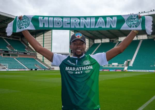 Miquel Nelom has signed a one-year deal with Hibs. Pic: Hibernian FC