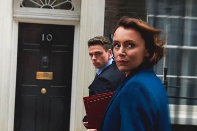 Keeley Hawes and Richard Madden star in Bodyguard. Picture: Contributed