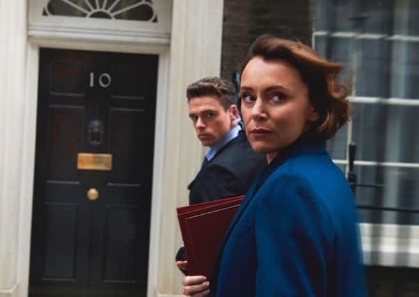 Keeley Hawes and Richard Madden star in Bodyguard. Picture: Contributed