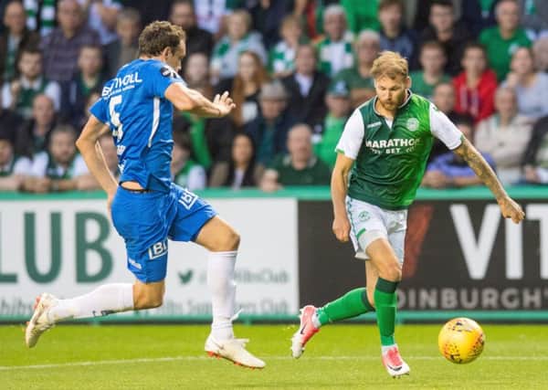 Martin Boyle, pictured in action against Molde, was on Scotlands radar over the summer. Pic: TSPL