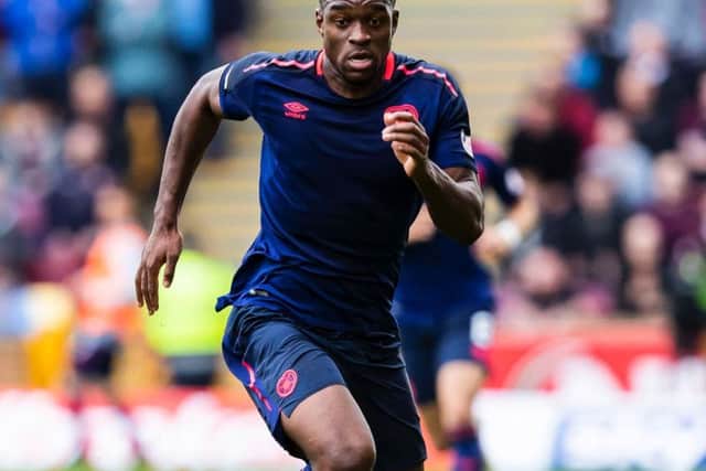 Uche Ikpeazu is missing from the Hearts squad today due to an injury
