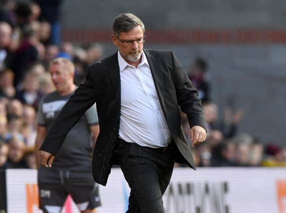 Hearts manager Craig Levein cut a dejected figure at full time