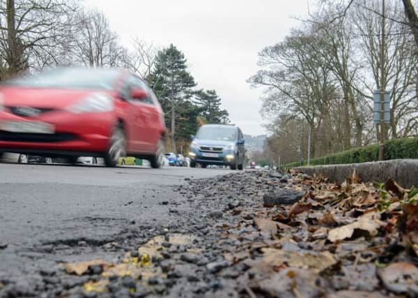 Spending on road repairs is under threat. Picture: Ian Georgeson