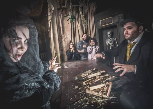 The couple will spend the night in a double coffin in the Torture Chamber at the Edinburgh Dungeon.