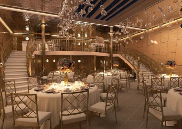 MV Fingal - which is to be converted into a floating hotel.
Artists impression of the Ballroom