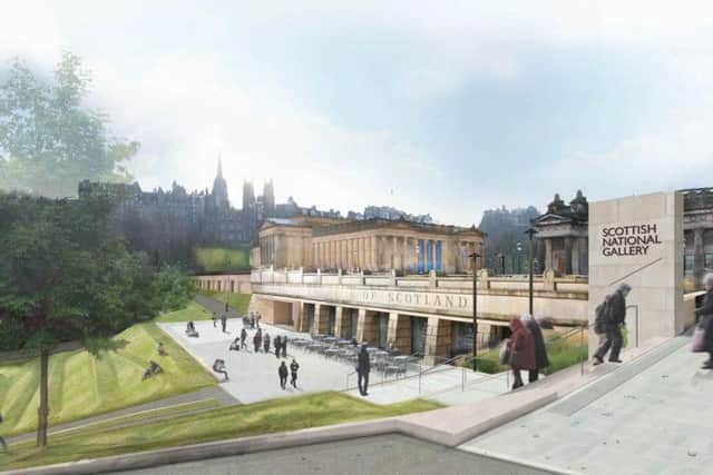 The 22 million overhaul of the Scottish National Gallery will create direct access to exhibition spaces from East Princes Street Gardens.