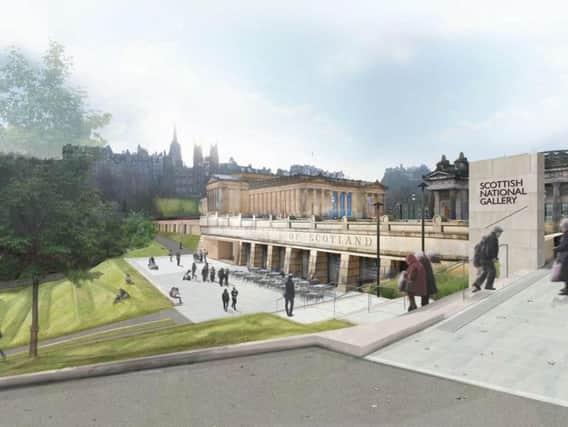 The 22 million overhaul of the Scottish National Gallery will create direct access to exhibition spaces from East Princes Street Gardens.