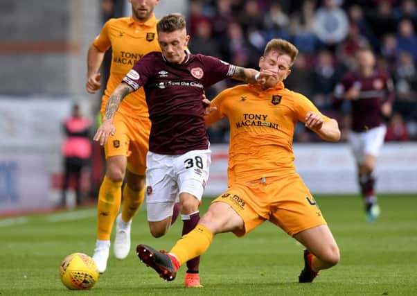 Callumn Morrison made a different for Hearts when he came on against Livingston. Pic: SNS