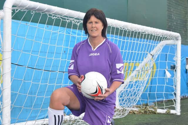 Carol suffered an abusive childhood and says football helped change her life for the better. Picture: Jon Savage