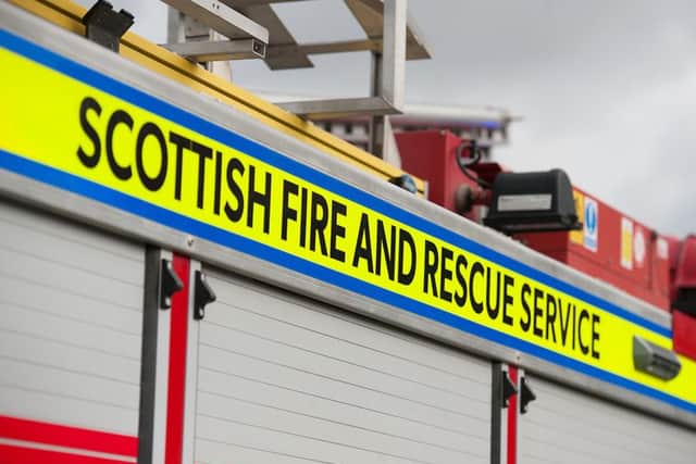 Firefighters were called shortly before 7.30pm