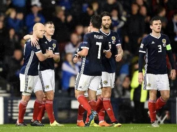 Scotland won their first UEFA Nations League match against Albania. Picture: PA Ian Rutherford
