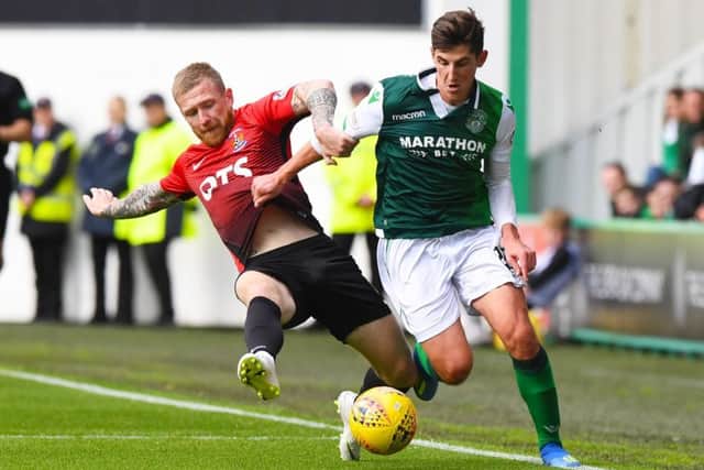 Emerson Hyndman has been building up his fitness since joining Hibs on loan