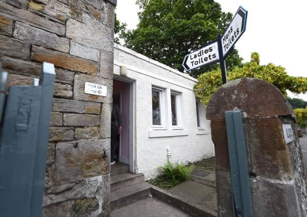 The 

Hawes Pier public toilets, South Queensferry, are among those that could be axed. Picture: Lisa Ferguson