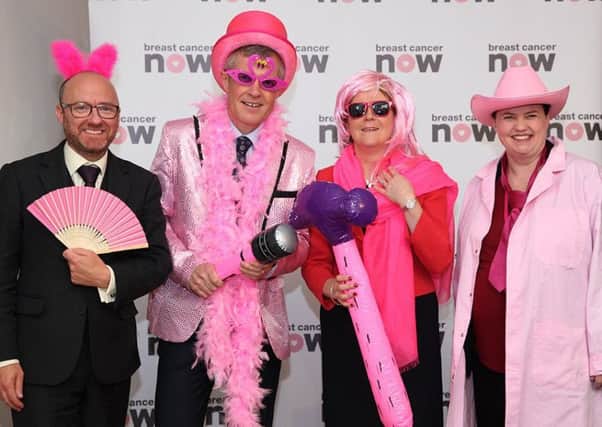 Scottish political party leaders get in gear for Wear it Pink day