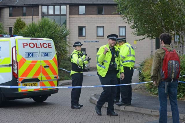 A police cordon has been put up. Picture: Jon Savage