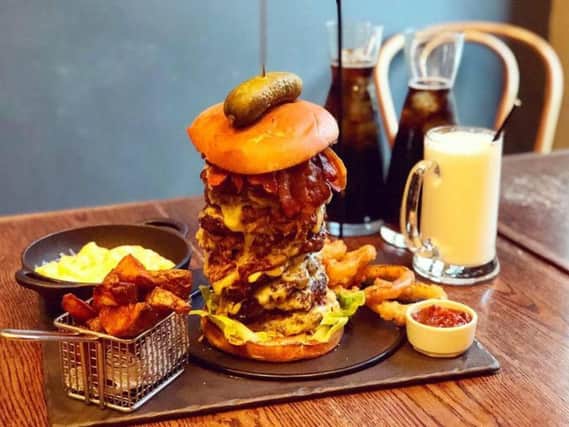 The Monster Burger Challenge at Montpeliers. Picture: Montpelier Bar and Brasserie Facebook page