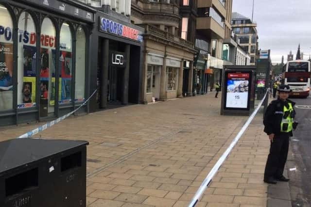 A teen has been arrested following the assault on Princes Street earlier this month.