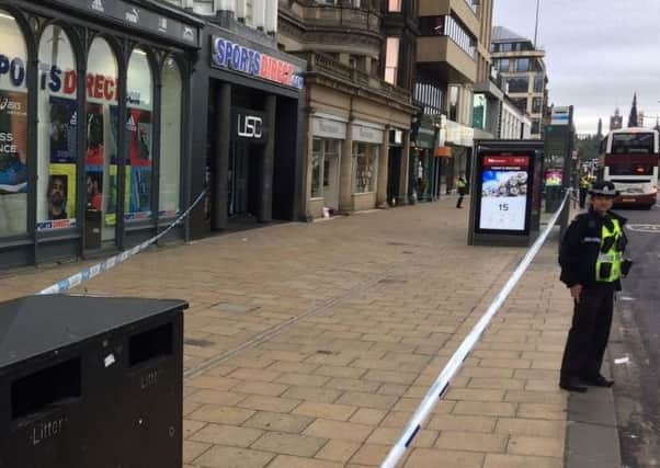 A teen has been arrested following the assault on Princes Street earlier this month.