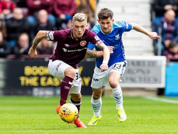 Callumn Morrison impressed on the right of midfield for Hearts.